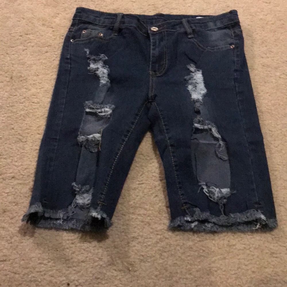 NEW!!! Ripped Jean Shorts